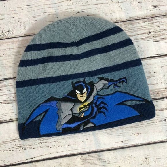 Batman Hat Beanie Cap - Youth 4-16 - Picture 2 of 6